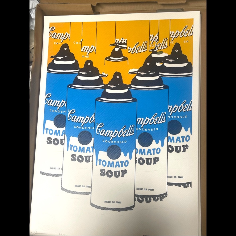 Death NYC 2022 “Campbells Spray Paint” - Ltd Ed 31/100, Signed Original w COA